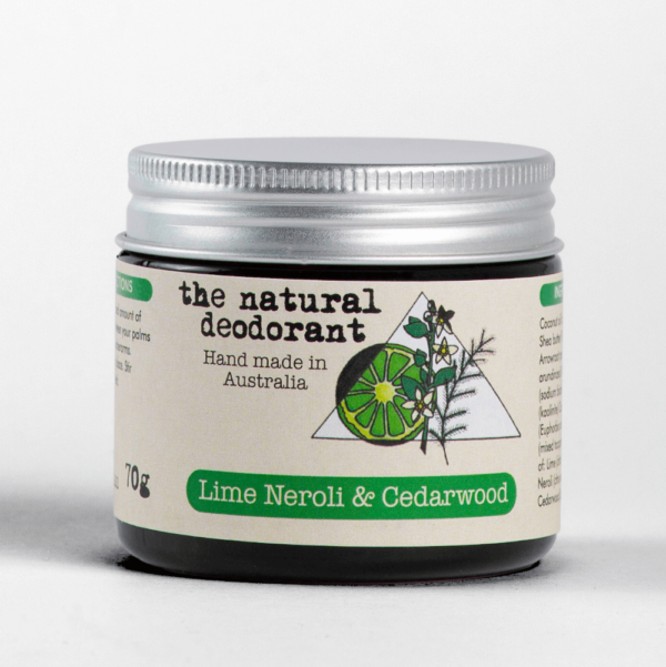 The Natural Deodorant Jar, Lime, Neroli & Cedarwood
